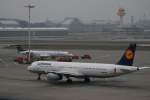 Lufthansa Der Airbus Mit der Maus.Dieser Airbus A321-100 D-AIRY Flensburg hat die Maus aus der Sendung mit der Maus am Heck.Aufgenommen am 14.12.08 in Hamburg Fuhlsb�ttel.