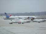 dusseldorf-dus Das Vorfeld des D�sseldorfer Flughafen am 22.12.2008