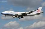Landeanflug B747 China Airlines ...  Johann Watz 16.01.2009
