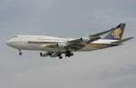 Landeanflug, B747 Singapore Airlines ...  Johann Watz 19.01.2009