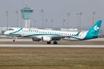 Landung,Embraer/Air Dolomiti/MUC/M�nchen/Germany.   ...  Johann Watz 05.04.2009