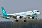 Landung,Embraer 195/Air Dolomiti/MUC/M�nchen/Germany.  ...  Johann Watz 13.04.2009