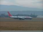 Boeing 737-800 nach der Landung.   ...