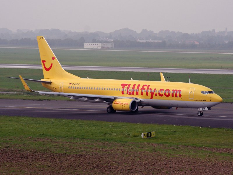 Tuifly.com Boeing 737 - 8K5 Flughafen Dsseldorf