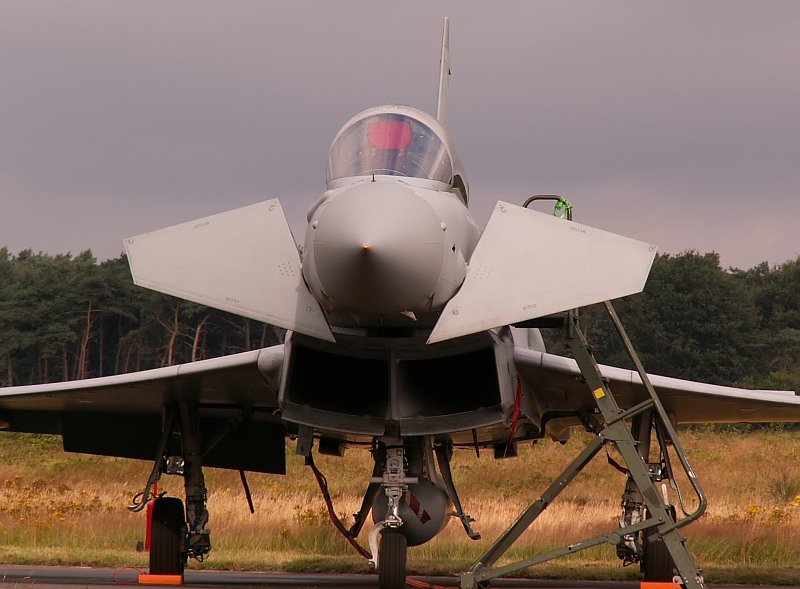 Face to face mit dem neuen Luft�berlegenheitsj�ger Europas. Das Foto