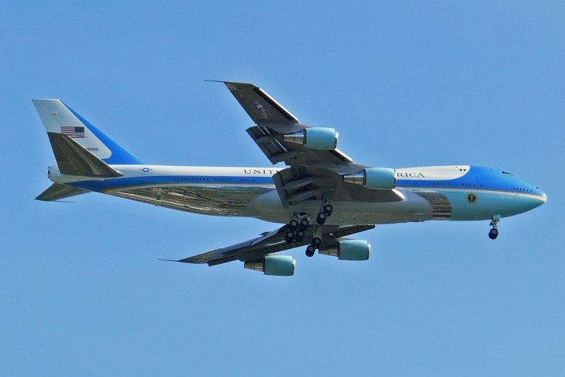 United States 747 Air Force 1  28001 10.06.2008 Berlin Besuch des amerikanischen Prsidenten Bush