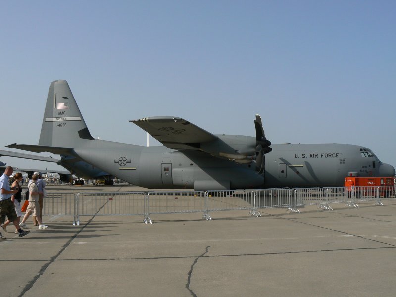 US Air Force C 130J 07-4636 auf der ILA am 30.05.2008 in berlin-Schnefeld