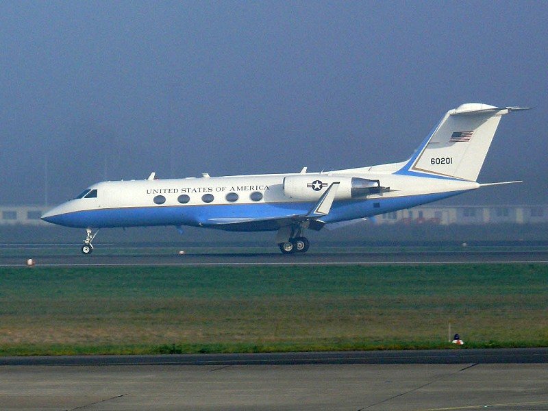 USAF 60201 Gulf III C 208 beim takeoff Berlin TXL 06.10.2007