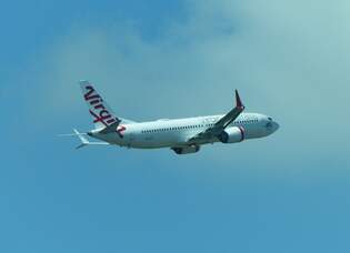 Virgin Australia, Boeing 737 Max 8, VH-81F, Brisbane Int.