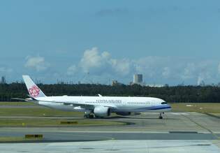 China Airlines, Airbus A 350-900, B-18907, Brisbane Int.