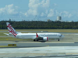 Virgin Australia, Boeing 737Max 8, VH-81D, Brisbane Int.