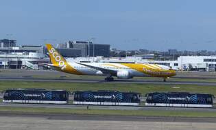 Scoot, Boeing 787-9 Dreamliner, 9V-OJD, Sydney Int.