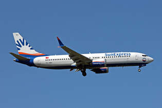 SunExpress, TC-SMJ, Boeing B737-8MAX, msn: 61335/8768, 11.August 2025, FRA Frankfurt, Germany.