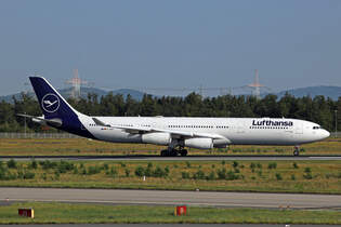 Lufthansa, D-AIGM, Airbus A340-313X, msn: 158,  Grlitz , 12.August 2025, FRA Frankfurt, Germany.