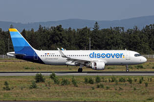 Discover Airlines D-AIUY, Airbus A320-214, msn: 7355, 12.August 2025, FRA Frankfurt, Germany.