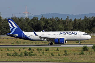 Aegean Airlines, SX-NES, Airbus A320-271N, msn: 12094, 12.August 2025, FRA Frankfurt, Germany.