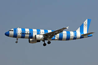 Condor, D-AICI, Airbus A320-212, msn: 1381,  Blue Sea , 13.August 2025, FRA Frankfurt, Germany.