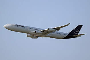 Lufthansa, D-AIFC, Airbus A340-313X, msn: 379,  Gander Halifax , 13.August 2025, FRA Frankfurt, Germany.