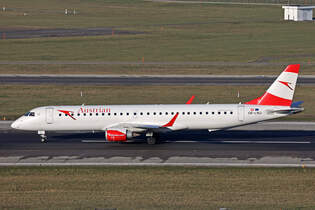 Austrian Airlines, OE-LWJ, Embraer ERJ-195LR, msn: 19000507, 16.Januar 2024, ZRH Zrich, Switzerland.