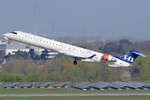 SAS Bombardier CRJ-900LR EI-GBJ beim Start in Düsseldorf 29.3.2026