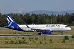 Aegean Airlines, SX-NES, Airbus A320-271N, msn: 12094, 12.August 2025, FRA Frankfurt, Germany.