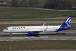 Aegean Airlines, SX-NAM, Airbus A321-271NX, msn: 11085, 07.März 2026, ZRH Zürich, Switzerland.
