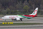 Royal Air Maroc, CN-RHD, Boeing B737-8MAX, msn: 43350/9192,  CAF Official Global Partner / Royal Moroccan Football Federation Partner , 03.April 2026, ZRH Z�rich, Switzerland.