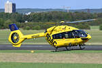 H 145 D-HYAH des ADAC beim Werkstattflug in EDKB - 18.09.2025