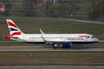 British Airways, G-TTNX, Airbus A320-251N, msn: 12141, 07.März 2026, ZRH Zürich, Switzerland.