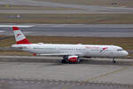 Austrian Airlines, OE-LBA, Airbus A321-111, msn: 552, 'Salzkammergut', 23.Januar 2026, ZRH Zürich, Switzerland.