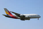 Asiana Airlines, HL7625, Airbus A380-841, msn: 152, 12.August 2025, FRA Frankfurt, Germany.