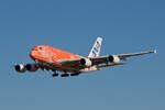 Airbus A380-800, ANA All Nippon Airlines (JA383A), Orange Turtle Livery, Tokyo-Narita (NRT), 19.02.2026.
