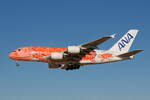Airbus A380-800, All Nippon Airlines (JA383A), Orange Turtle Livery, Tokyo-Narita (NRT), 19.02.2026.