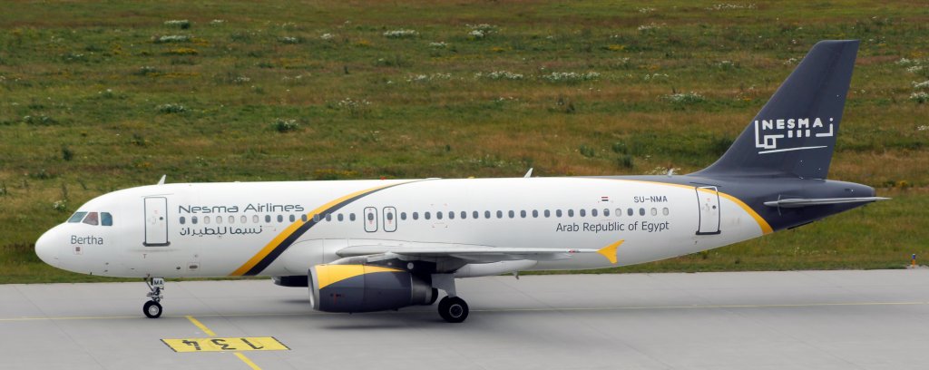 29.6.13 / Nesma Airlines SU-NMA  Bertha  / Erstlug nach LEJ
