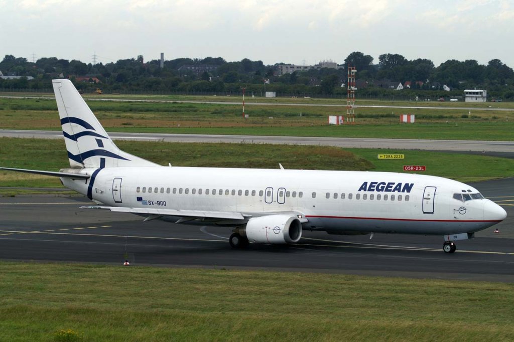 Aegean Airlines, SX-BGQ, Boeing 737-400, 2007.07.18, DUS, Dsseldorf, Germany