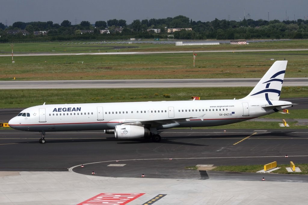 Aegean Airlines, SX-DVZ, Airbus, A 321-200, 11.08.2012, DUS-EDDL, Dsseldorf, Germany 