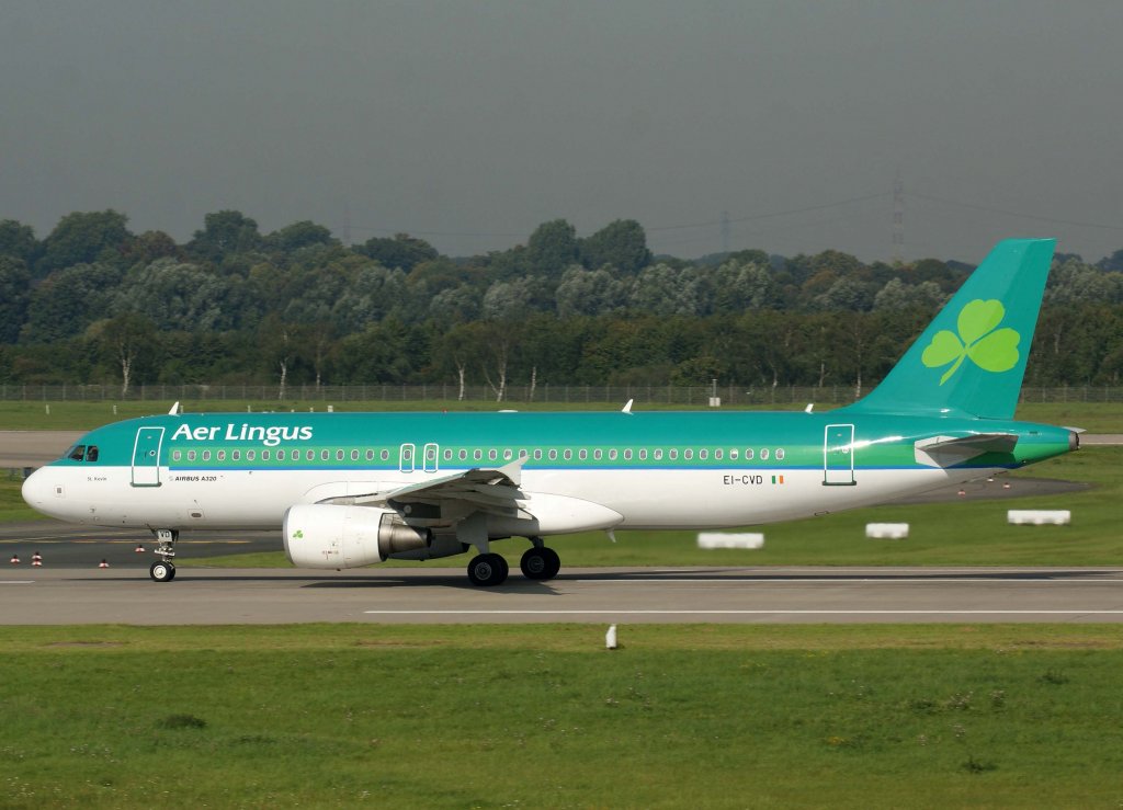 Aer Lingus, EI-CVD, Airbus A 320-200 (St. Kevin - Caoimhin), 2010.09.23, DUS-EDDL, Dsseldorf, Germany 

