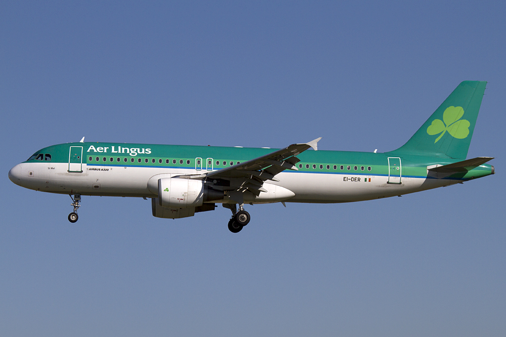 Aer Lingus, EI-DER, Airbus, A320-214, 19.09.2010, BCN, Barcelona, Spain


