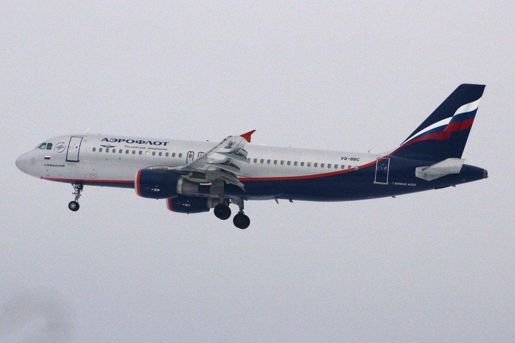 Aeroflot 
Airbus A320-214 
VQ-BBC 
Frankfurt am Main
04.01.11 
