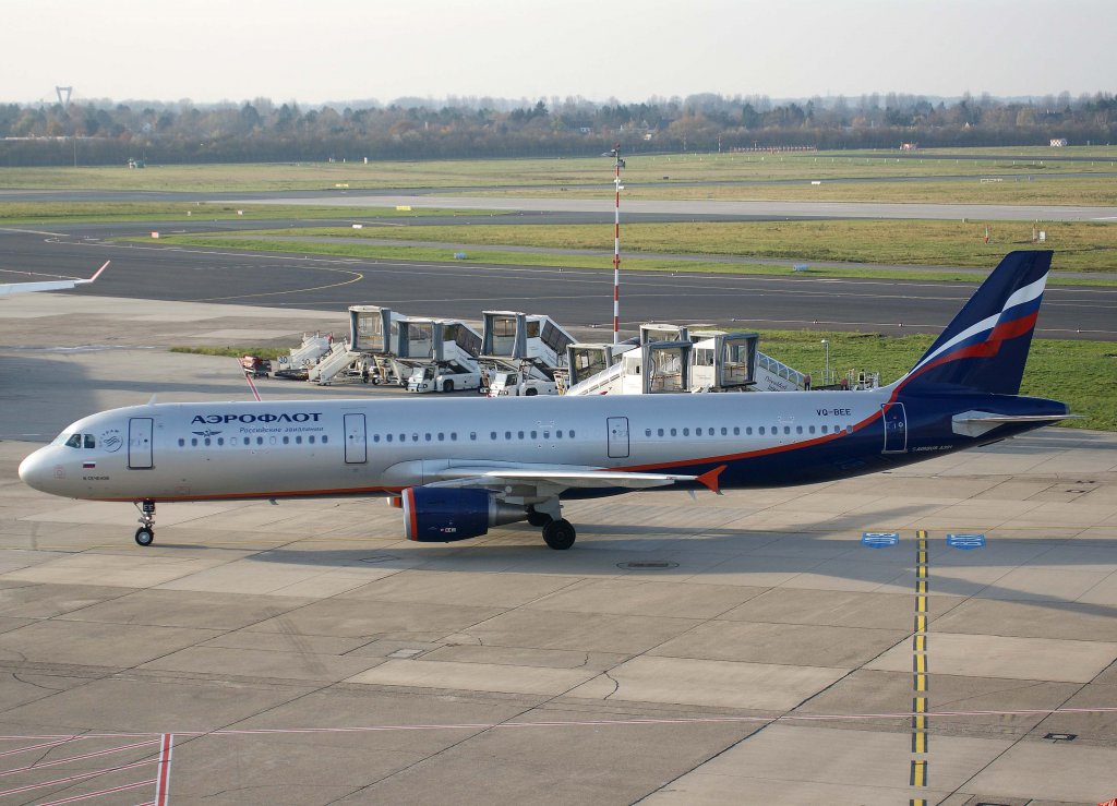 Aeroflot Russian Airlines, VQ-BEE, Airbus A 321-200, 2010.11.21, DUS-EDDL, Dsseldorf, Germany 

