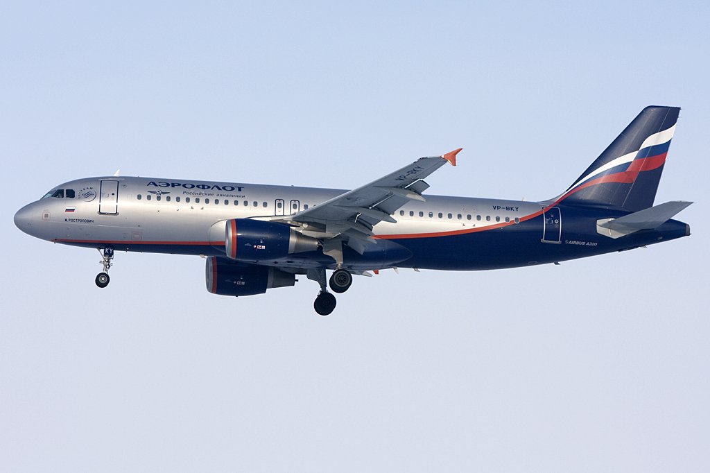 Aeroflot, VP-BKY, Airbus, A320-214, 10.01.2010, PRG, Prag, Czechoslovakia 


