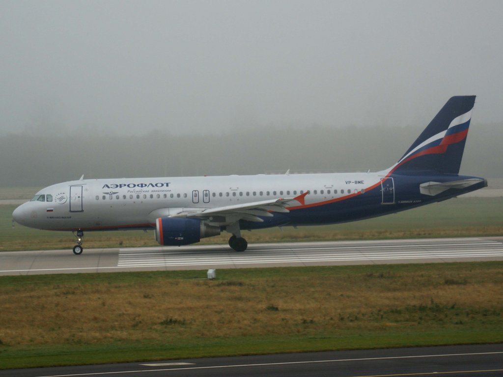 Aeroflot, VP-BME  N.Mikluho-Maklay , Airbus A 320-200, 13.11.2011, DUS-EDDL, Dsseldorf, Germany

