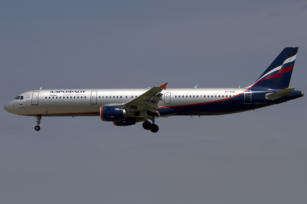Aeroflot, VP-BQR, Airbus, A321-211, 16.06.2011, BCN, Barcelona, Spain


