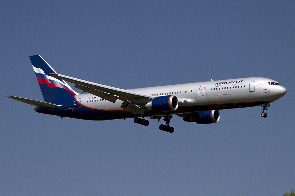 Aeroflot, VP-BWW, Boeing, B767-306ER, 18.08.2012, CDG, Paris, France 



