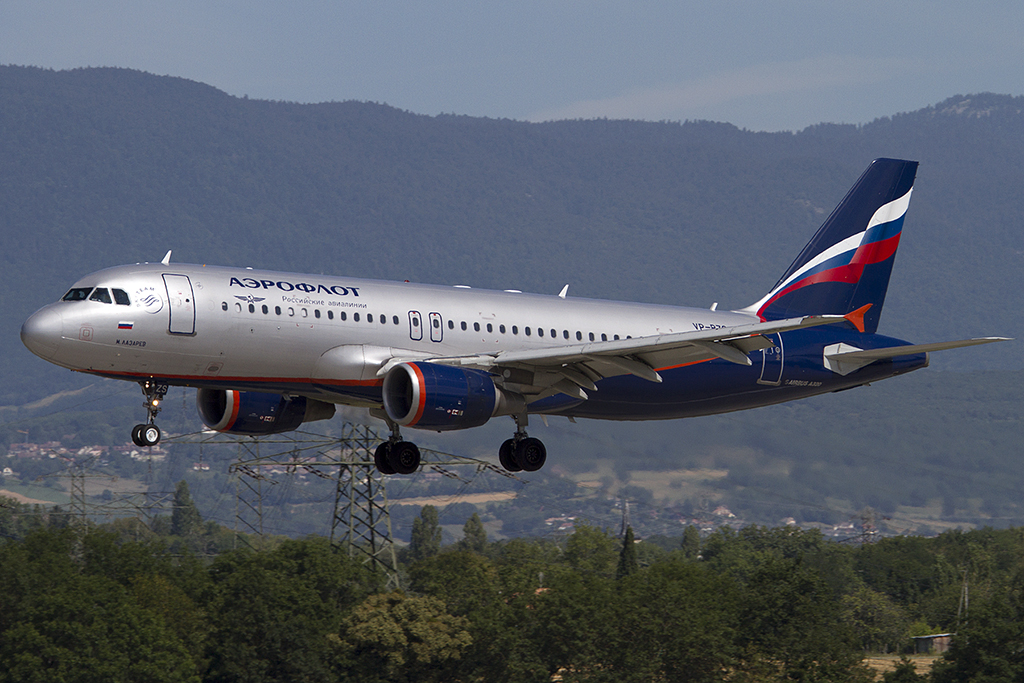 Aeroflot, VP-BZS, Airbus, A320-214, 04.08.2012, GVA, Geneve, Switzerland 




