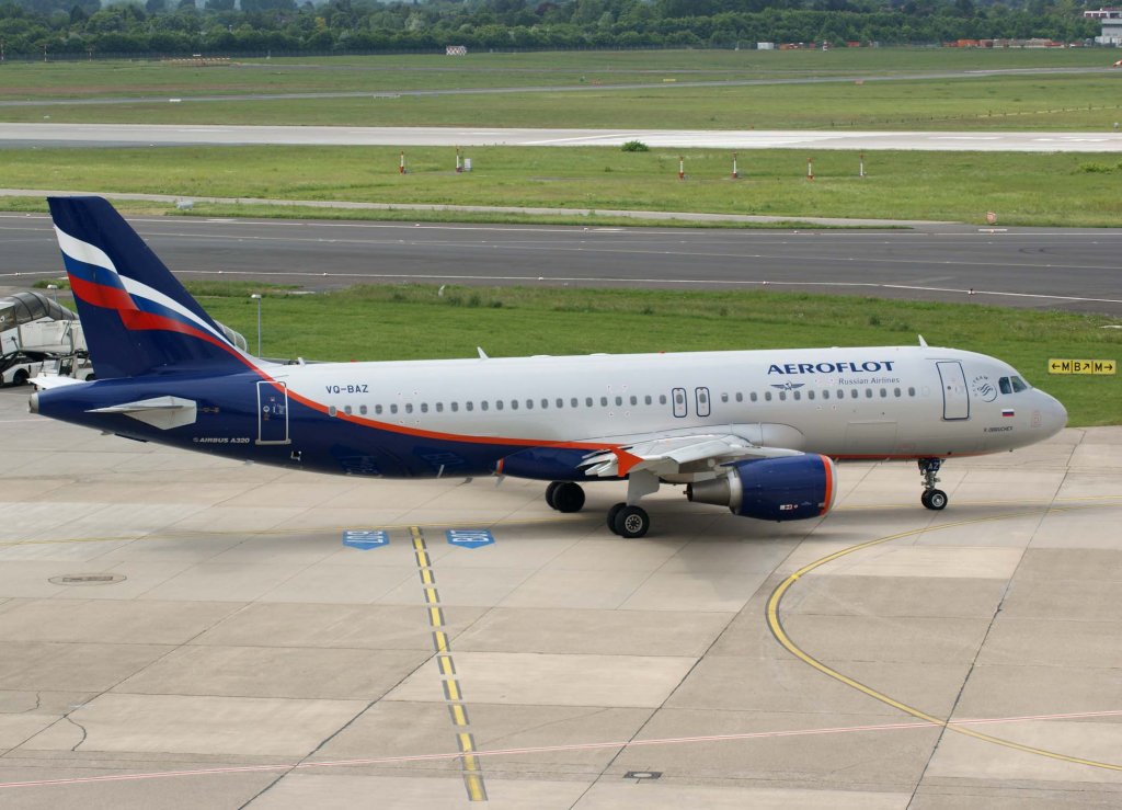 Aeroflot, VQ-BAZ, Airbus A 320-200 (V. Obruchev), 2009.05.13, DUS, Dsseldorf, Germany