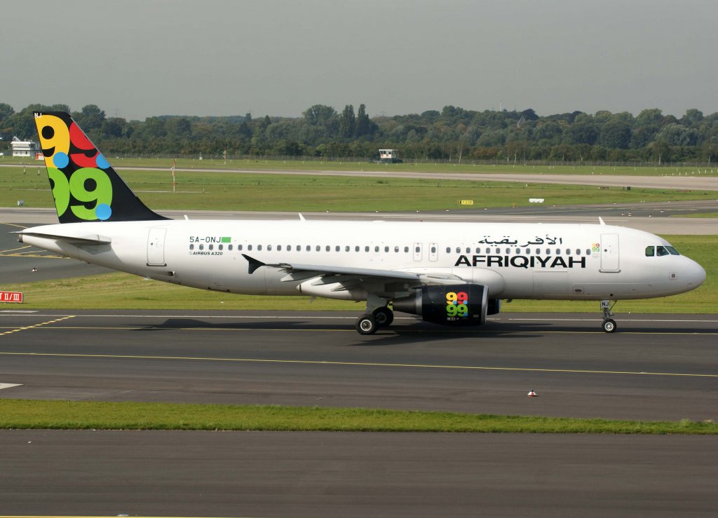 Afriqiyah Airways, 5A-ONJ, Airbus A 320-200, 2010.09.23, DUS-EDDL, Dsseldorf, Germany