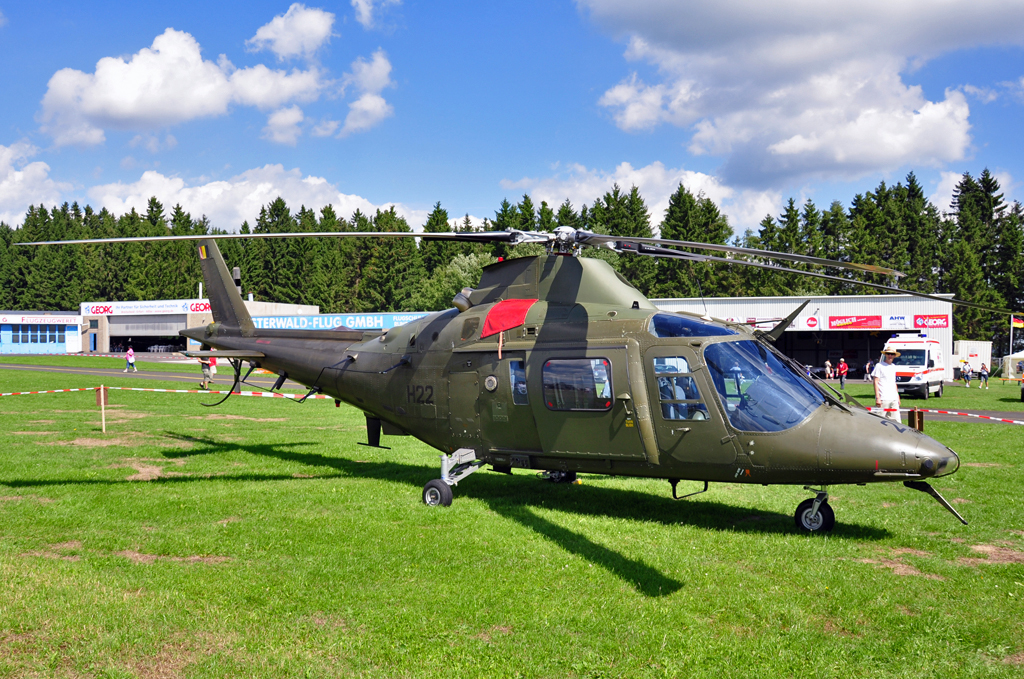 Agusta A 109 BA der belgischen Luftwaffe in Breitscheid - 21.08.2010