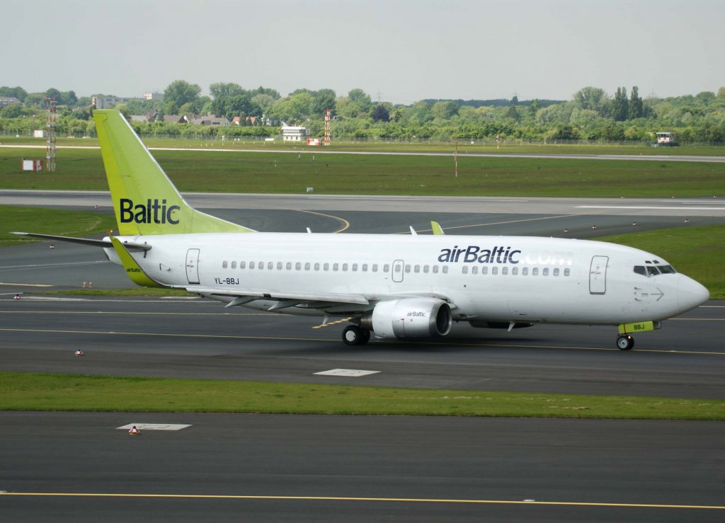 Air Baltic, YL-BBJ, Boeing 737-300 WL, 2010.05.24, DUS, Dsseldorf, Germany 