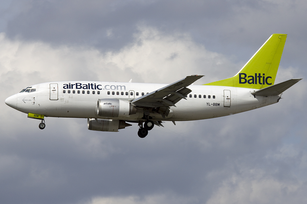 Air Baltic, YL-BBM, Boeing, B737-522, 02.04.2010, FRA, Frankfurt, Germany 


